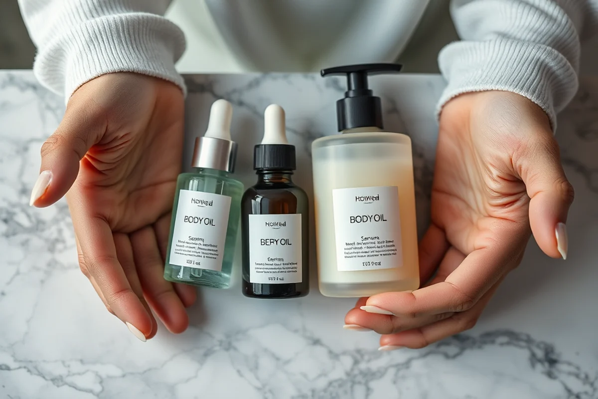 how to body oil — How To Body Oil (the finished result)