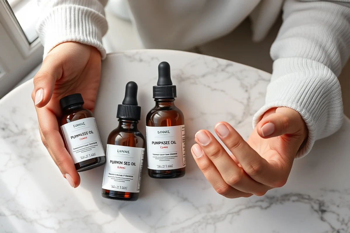 pumpkin seed oil with saw palmetto — Pumpkin Seed Oil With Saw Palmetto (the finished result)